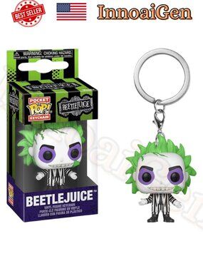 Funko Pocket Pop Keychain Beetlejuice Vinyl Figure Horror Movie Collectible NIB